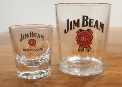 ×2 COLLECTABLE JIM BEAM BOURBON SPIRIT GLASS IN GREAT CONDITION. Pre-Loved  • $18