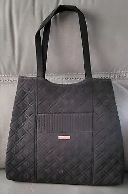 Vera Bradley Curvy Tote Bag Classic Black NEW With Tag • $25