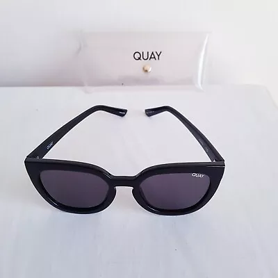 Authentic - Quay Ao - Womens - Black - Slight Cat Eye Style  Noosa  Sunglasses  • $45