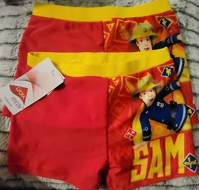 £6 • Buy Official Licensed Fireman Sam Swim Shorts Swimming Costume Swimwear 5/6 Yrs