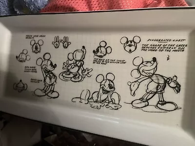 Disney Sketchbook Mickey Mouse Cotton Bathroom/Kitchen Rectangular Tray • $22