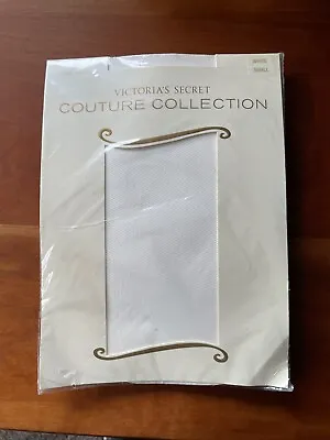 Vintage Victoria Secret Couture Collection Mesh White ￼Size Small Pantyhose • $19