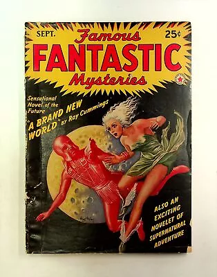 Famous Fantastic Mysteries Pulp Sep 1942 Vol. 4 #5 GD+ 2.5 TRIMMED • $19.50