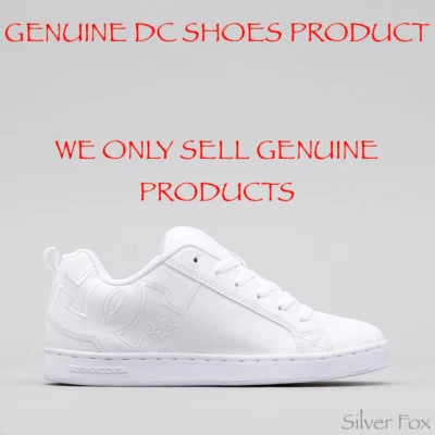 Dc Shoes Womens Court Graffik White Skateboard Skate Shoes Sneakers Runners New • $59.95