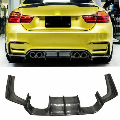 Rear Bumper Diffuser Lip Carbon Fiber For BMW F80 M3 F82 F83 M4 15-20 PSM Style • $128.99