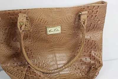 Marc Fisher Faux Alligator Handbag Shoulder Bag Light Brown  • $19.99