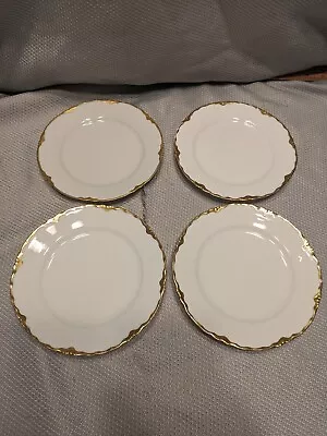 4 Vintage  ROYAL OEG & EPIAG Austria - 6.5  Bread Plates VERAGOLD Gold Décor • $14.24