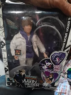 Justin Bieber Singing  Somebody To Love  Doll 12 Inch Limited Edition 2010 NEW • $50