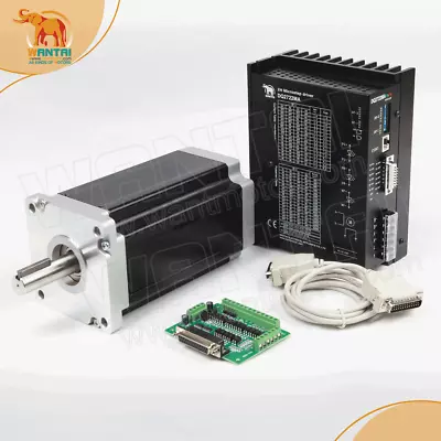 US  Nema 42 Stepper Motor 30N.M=4200OZ-IN   201MM Length+Driver  9.8A Cnc Plasma • $352.97