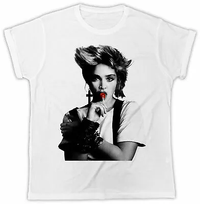 Cool Madonna T-shirt Lollipop Poster Pop Retr Gift Present Unisex Retro Cool 80s • £6.99