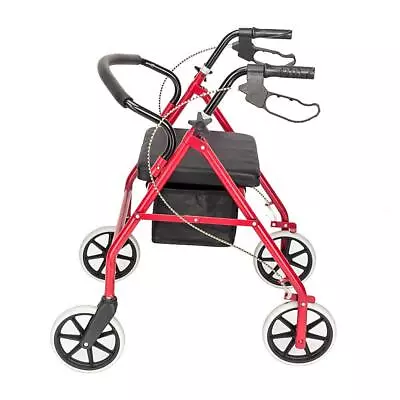 Medical Rollator Folding Rolling Walker Adult 4 Wheels Folding Transport Chair • $70.95