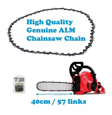 £14.99 • Buy MACALLISTER MCS 2000 MCSP 40 MCSWP40 Genuine ALM Chainsaw Chain 40cm 57 Links