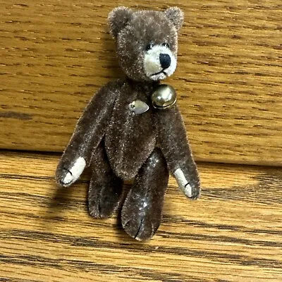 Ganz Cottage Collectible Miniatures Bear With Bell Mini Plush  Dollhouse • $12.99