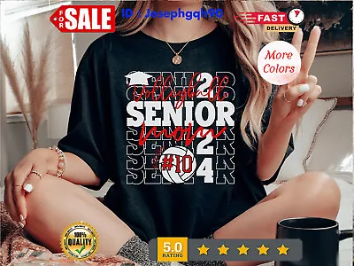 Volleyball Mom Senior Night T-Shirt Personalized Volleyball Mom Shirt Custo... • $11.92