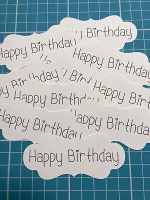 £3.75 • Buy Happy Birthday Card Making Embellishments Card Toppers Sentiments Craft - 20