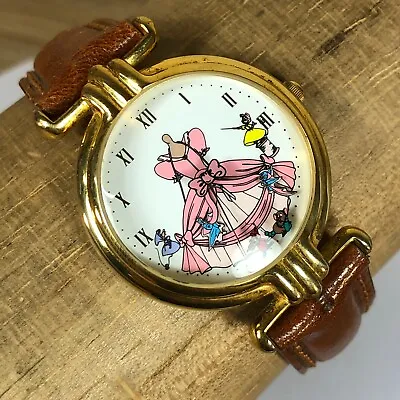 $103.45 • Buy Disney Fossil Cinderella 45th Anniversary Watch Dress With Birds New Band DS-135