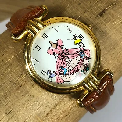 $103.45 • Buy Disney Fossil Cinderella 45th Anniversary Watch Dress With Birds New Band DS-135