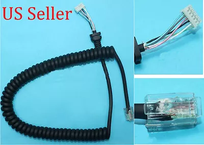 Mic Cable For Yaesu MH-48A6J FT-7800R FT-8800R FT-8900R • $8.97