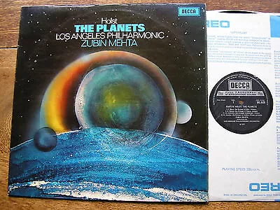 Sxl 6529  Holst: The Planets  Zubin Mehta / Lapo     Tas List     Nm • £70