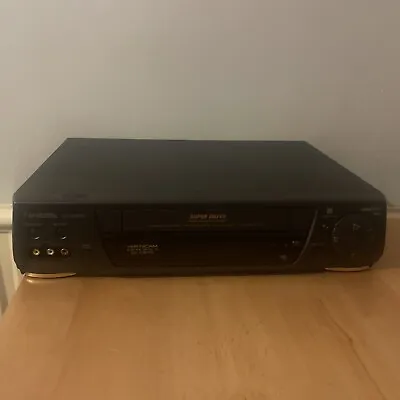 Panasonic NV-HD750 VHS VCR Video Recorder SUPER DRIVE Remote Black Tested Workin • £49.95