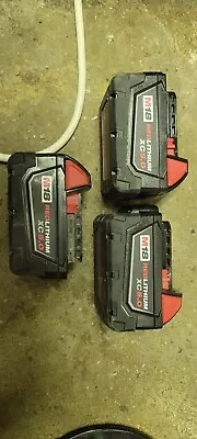 3pc Milwaukee M18 REDLITHIUM XC5.0 Extended Capacity Battery Pack - Black... • $130