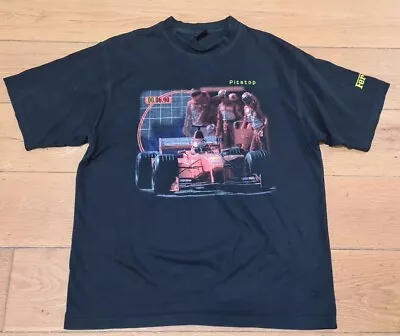 Ferrari Official F1 Formula 1 T-Shirt Black Vintage 1999 Front Print Size XL • £79.95