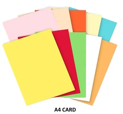 100 Sheets A4 Coloured Card ~ 160gsm Printer Copier Craft Card - Select A Colour • £8.99