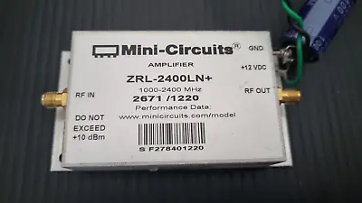 $80 • Buy Mini-Circuits ZRL-2400LN+ Low Noise Amplifier 1000 To 2400MHz