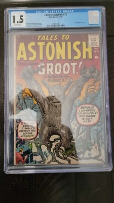 $1650 • Buy Tales To Astonish #13 CGC 1.5 1st Groot Apperance Guardians Of The Galaxy