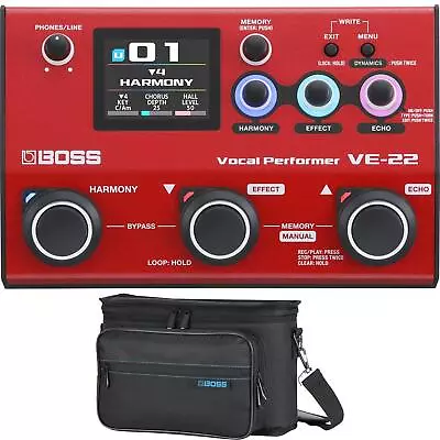 Boss VE-22 Vocal Effects And Looper Pedal With Carrying Bag • $409.99