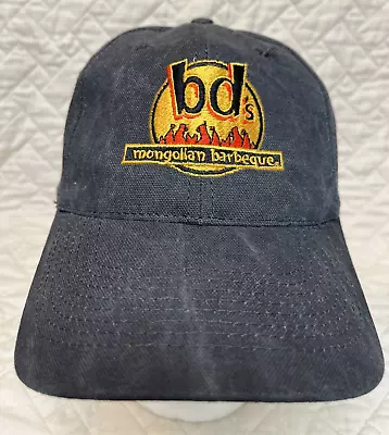 BD’s MONGOLIAN BBQ LOGO BASEBALL CAP HAT- BLACK STRAPBACK HEAD SHOTS BRAND • $10