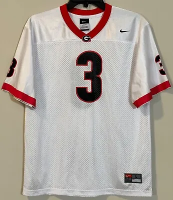 Nike Georgia Bulldogs Youth Size Large (16-18) Football Jersey UGA Shirt #3 Boys • $29.39