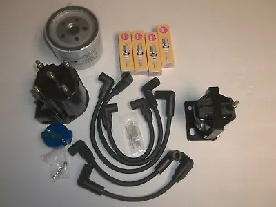 Mercruiser 3.0l Tune Up Kit Oil Filter Ignition Coil Wires Cap Rotor Spark Plugs • $129.95