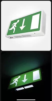 Eterna 4W LED Maintained Emergency Exit Box Sign EXIT3MLED Safety Light • £20