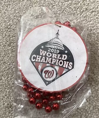 2019 World Series Champions Washington Nationals Beaded Necklace Beads 2021 SGA • $2