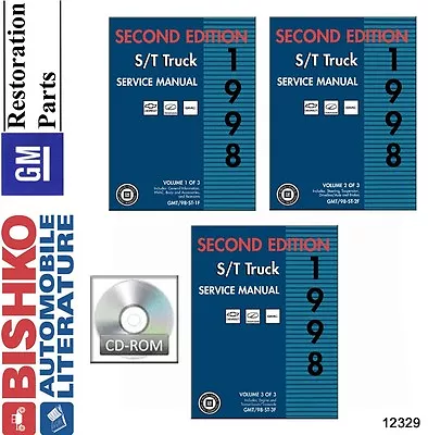 1998 Chevrolet GMC S-10 S-15 Truck Shop Service Repair Manual CD Engine • $43.49