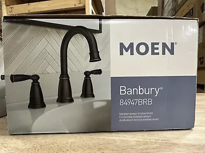 MOEN Banbury 8 In. Widespread Double Handle High-Arc Bathroom Faucet READ • $79