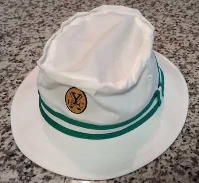 HYC AMERICAN NEEDLE Bucket Golf Hat Cap HOBCAW YACHT CLUB White Size LARGE • $49.95