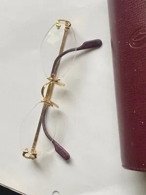 $475 • Buy Vintage Cartier Lady  Reading Glasses With Box