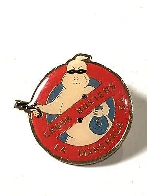 Vintage 80s Ghost Busters Style Crook Busters LA Marshals Pin • $28