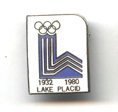 Olympic Games Lake Placid 1932 - 1980 Logo Pin Badge (1) • $9.99