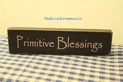 $7.88 • Buy  Primitive Blessings  Country Distressed Wood Sign 