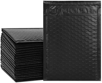 Black Poly Bubble Padded Shipping Mailers #000 #00 #0 #CD #1 #2 #3 #4 #5 #6 #7 • $49.99