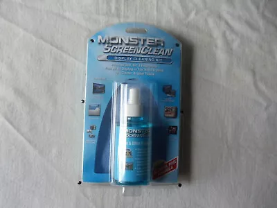 Monster Screen Clean Tv Monitor Lcd Display Cleaning Kit  -new - Sealed • $19.99