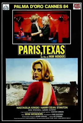 PARIS TEXAS Movie POSTER 27 X 40 Harry Dean Stanton Nastassja Kinski Italian A • $24.95