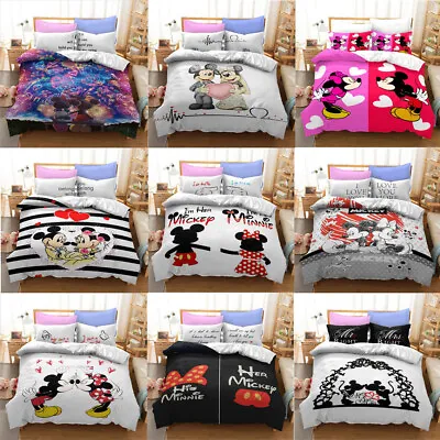 Mickey&Minnie Mouse Collection Single/Double/Queen/King Bed Quilt Cover Set - 2 • $42.40
