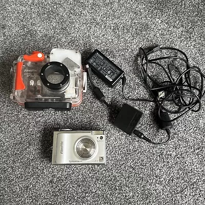 Fuji FinePix F10 6.3MP Digital Camera Underwater Housing And Charger. • £75