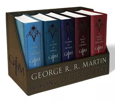 A Game Of Thrones Leather-Cloth Bound Boxed Box Set Song Of Ice And Fire • $56.65