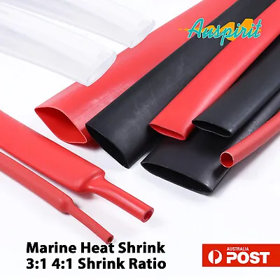 Marine Heat Shrink Tube Glue Inside Fast Wrap Harness Insulated Waterproof Seal • $6.57