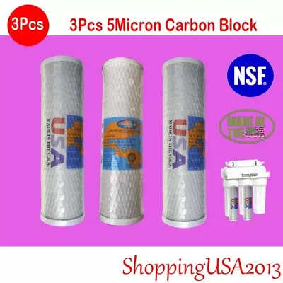 3 X 5M Omnipure Carbon Block Cocount Water Filter RO Reverse Osmosis 10X2.5  • $34.99